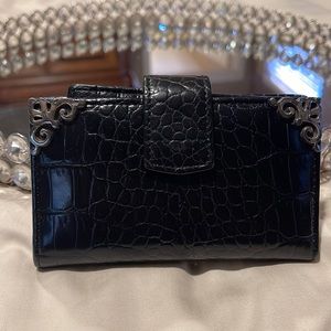 3”x 5” Brighton Small Black Wallet
